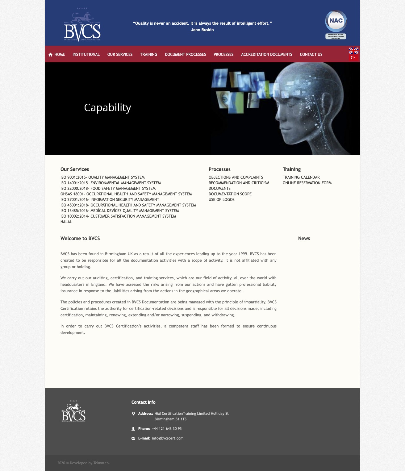 BVCS Cert - Web Sitesi Tasarımı ve İçerik Yönetim Sistemi BVCS Cert - Web Sitesi Tasarımı ve İçerik Yönetim Sistemi