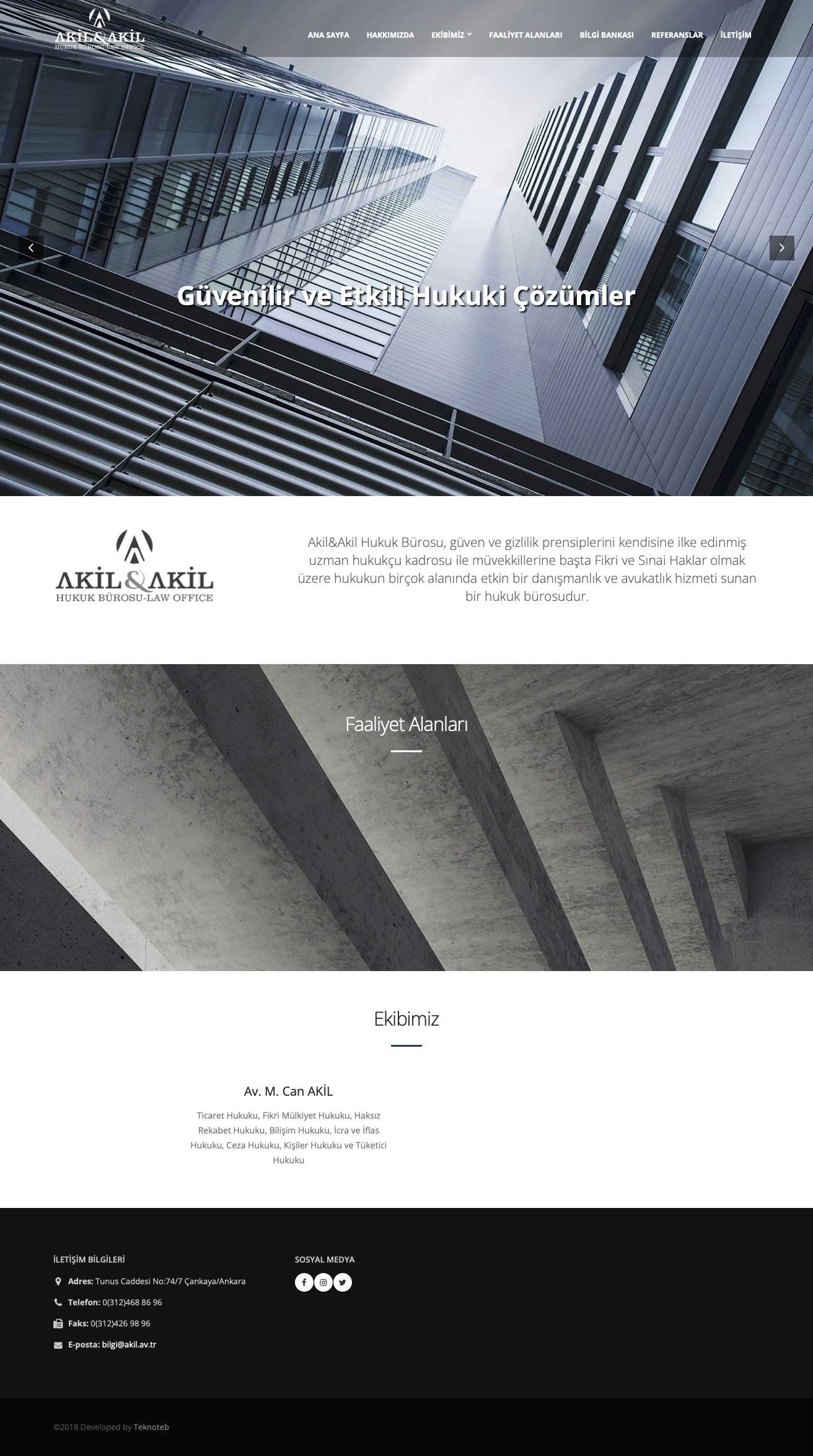 Akil Hukuk Bürosu - Web Sitesi Tasarımı ve İçerik Yönetim Sistemi Akil Hukuk Bürosu - Web Sitesi Tasarımı ve İçerik Yönetim Sistemi