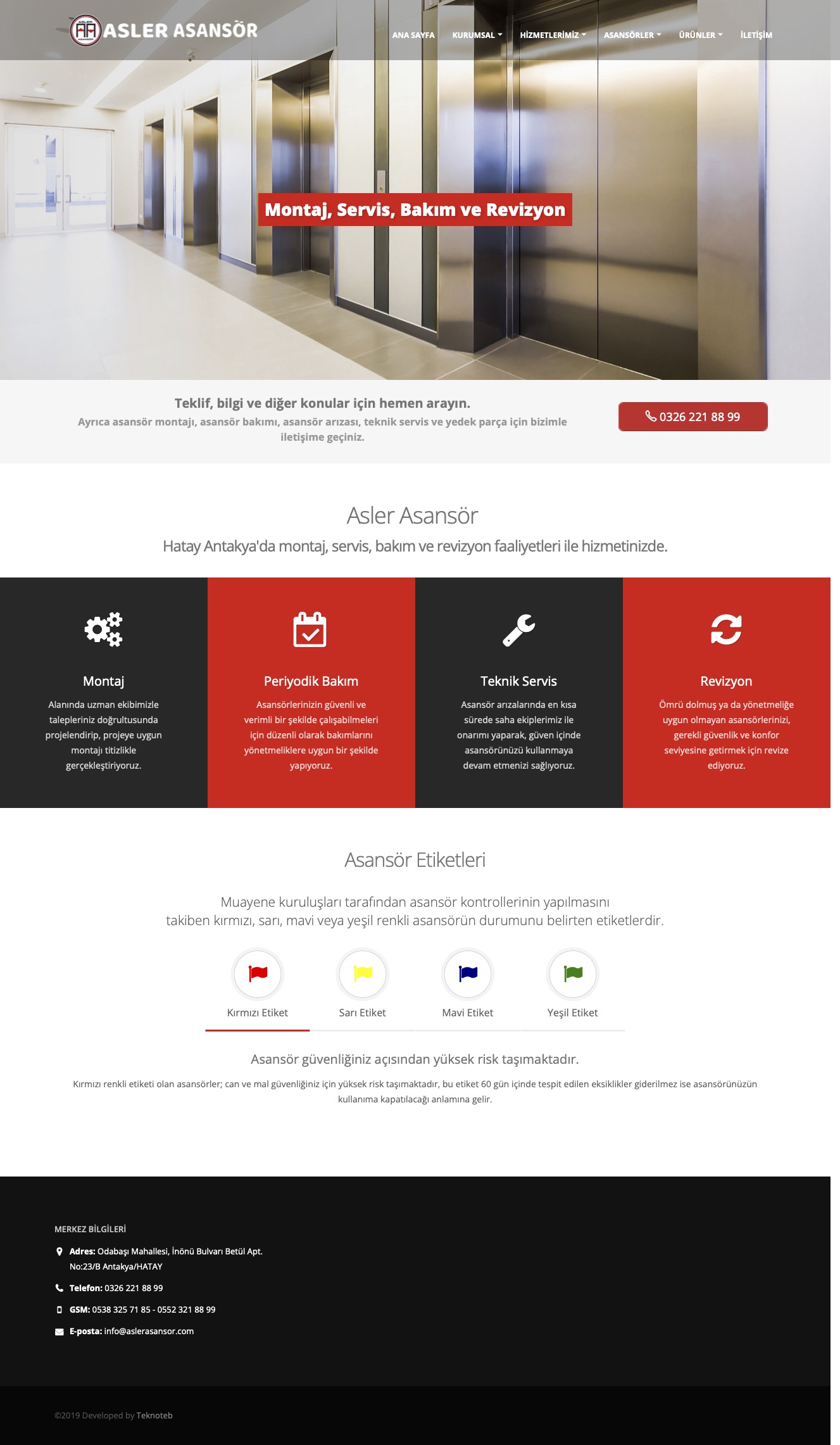 Asler Asansör Sistemleri ve Mak. San. Tic. Ltd. Şti. - Web Sitesi Tasarımı ve İçerik Yönetim Sistemi Asler Asansör Sistemleri ve Mak. San. Tic. Ltd. Şti. - Web Sitesi Tasarımı ve İçerik Yönetim Sistemi