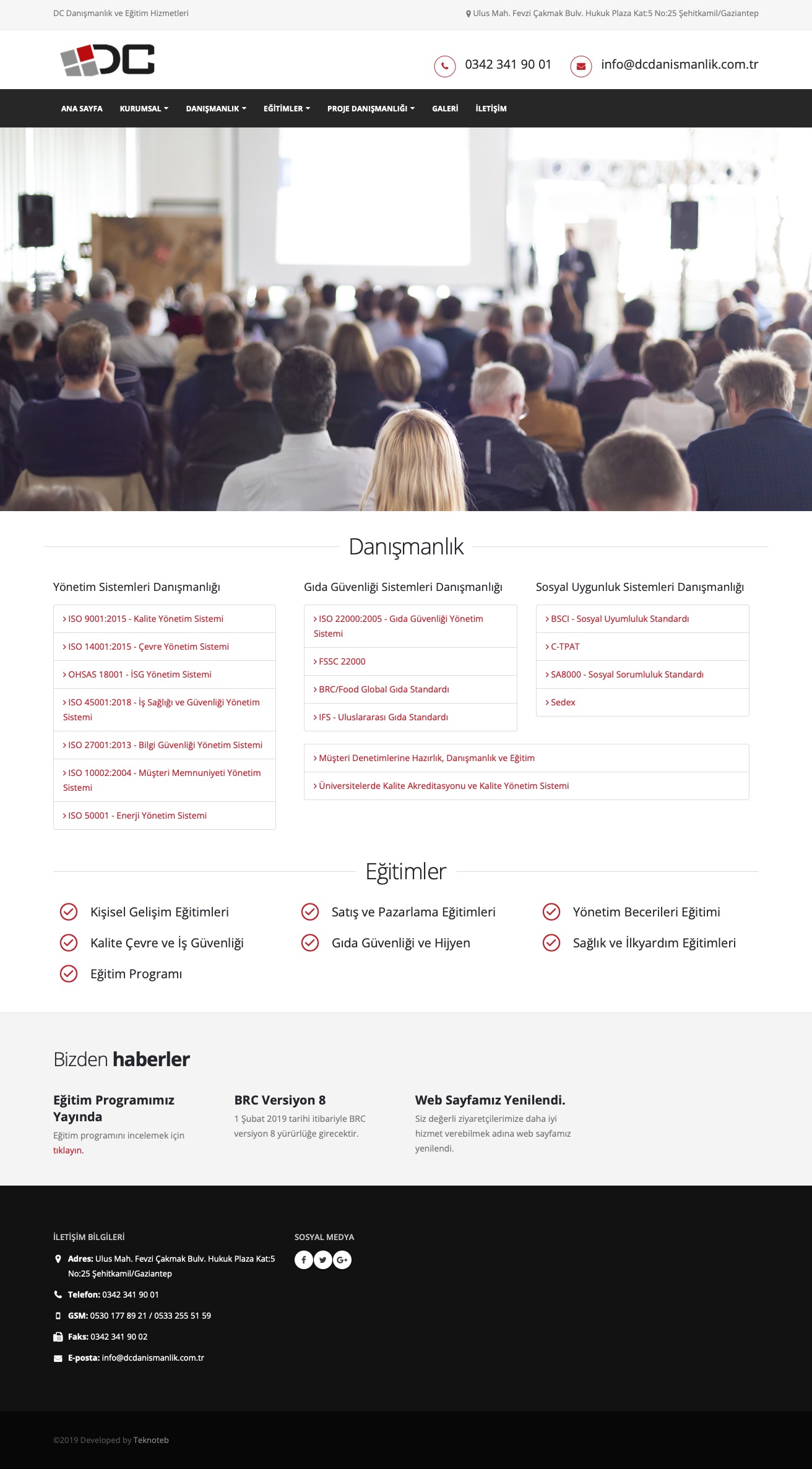 DC Danışmanlık ve Eğitim Hizmetleri - Web Sitesi Tasarımı ve İçerik Yönetim Sistemi DC Danışmanlık ve Eğitim Hizmetleri - Web Sitesi Tasarımı ve İçerik Yönetim Sistemi