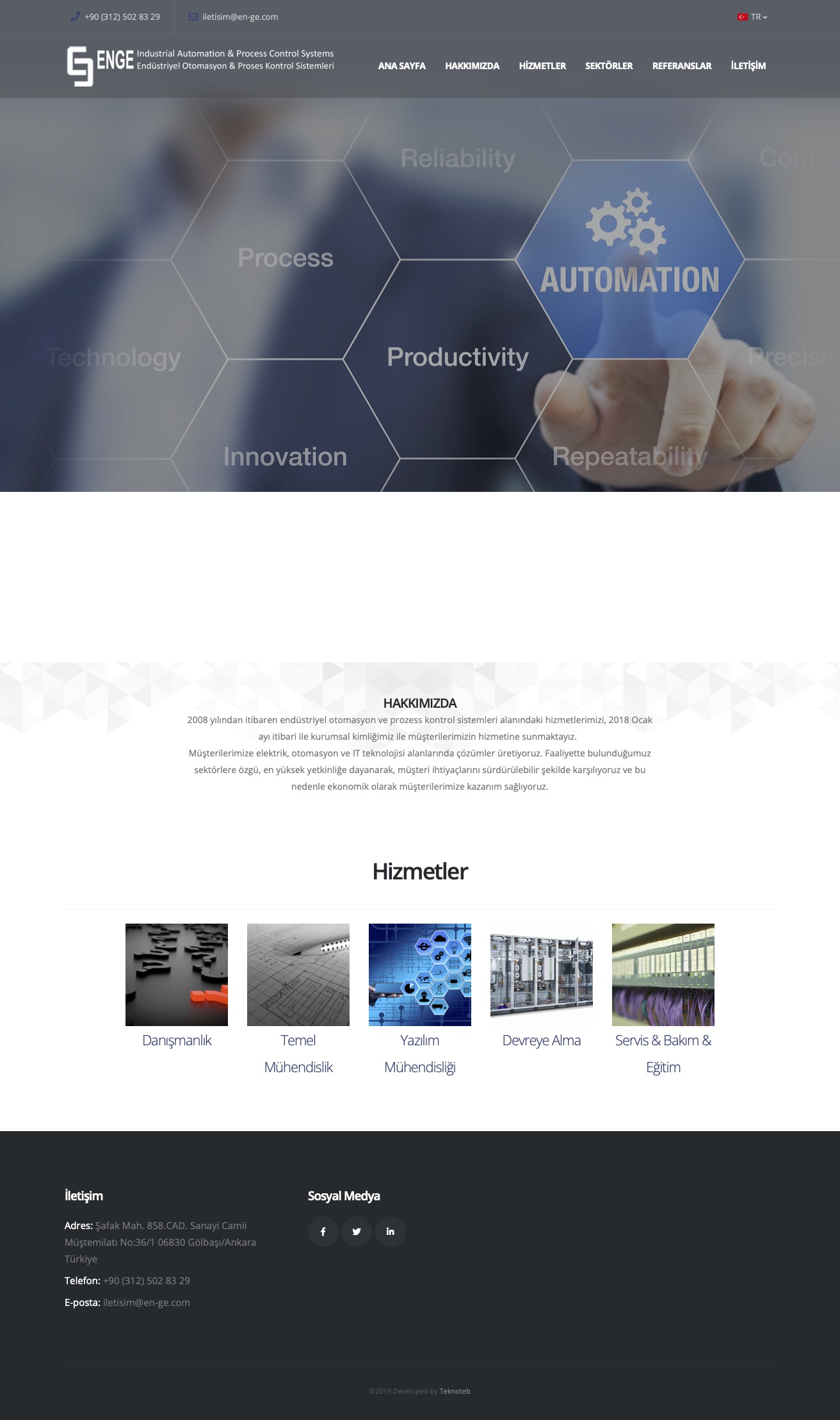 ENGE Endüstriyel Otomasyon & Proses Kontrol Sistemleri - Web Sitesi Tasarımı ve İçerik Yönetim Sistemi ENGE Endüstriyel Otomasyon & Proses Kontrol Sistemleri - Web Sitesi Tasarımı ve İçerik Yönetim Sistemi