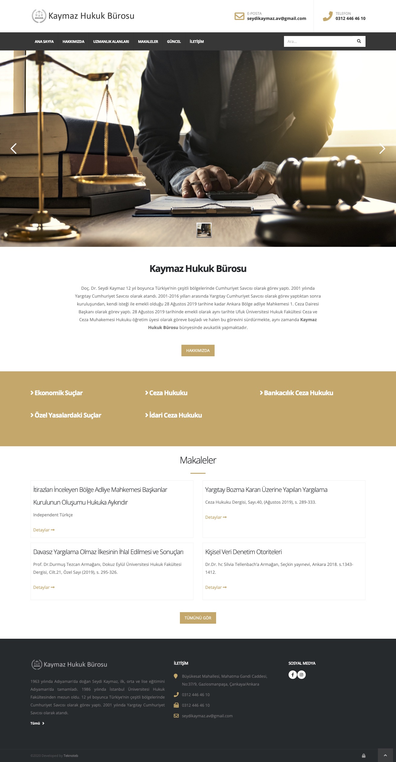 Kaymaz Hukuk Bürosu - Web Sitesi Tasarımı ve İçerik Yönetim Sistemi Kaymaz Hukuk Bürosu - Web Sitesi Tasarımı ve İçerik Yönetim Sistemi