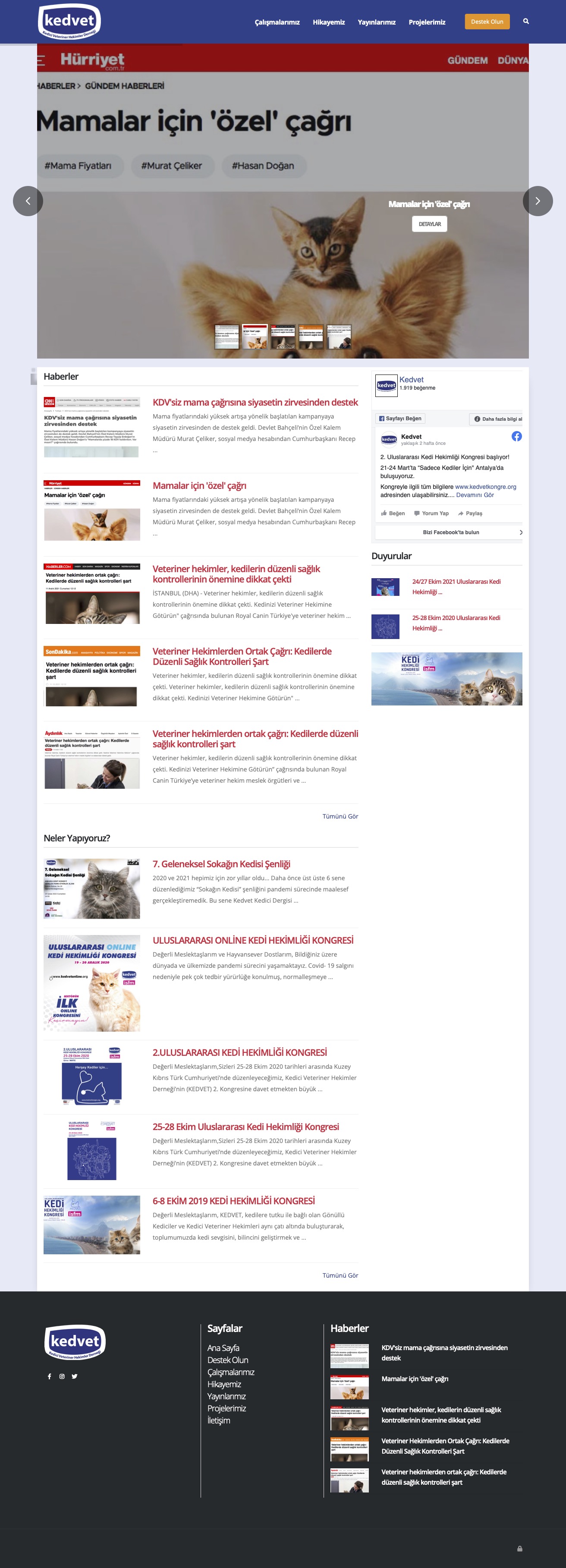 KEDVET - Web Sitesi Tasarımı ve İçerik Yönetim Sistemi KEDVET - Web Sitesi Tasarımı ve İçerik Yönetim Sistemi