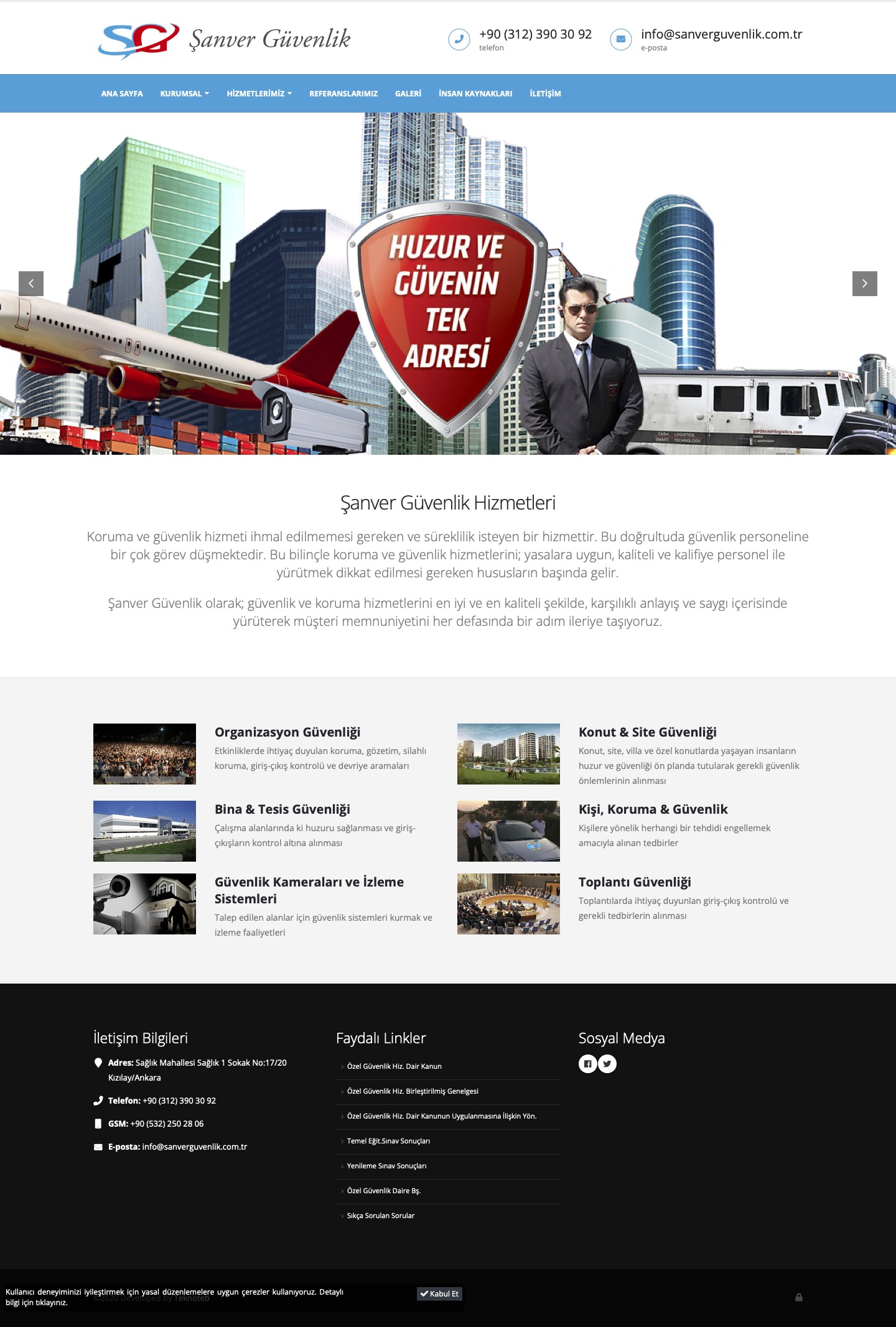 Şanver Güvenlik - Ankara - Web Sitesi Tasarımı Şanver Güvenlik - Ankara - Web Sitesi Tasarımı