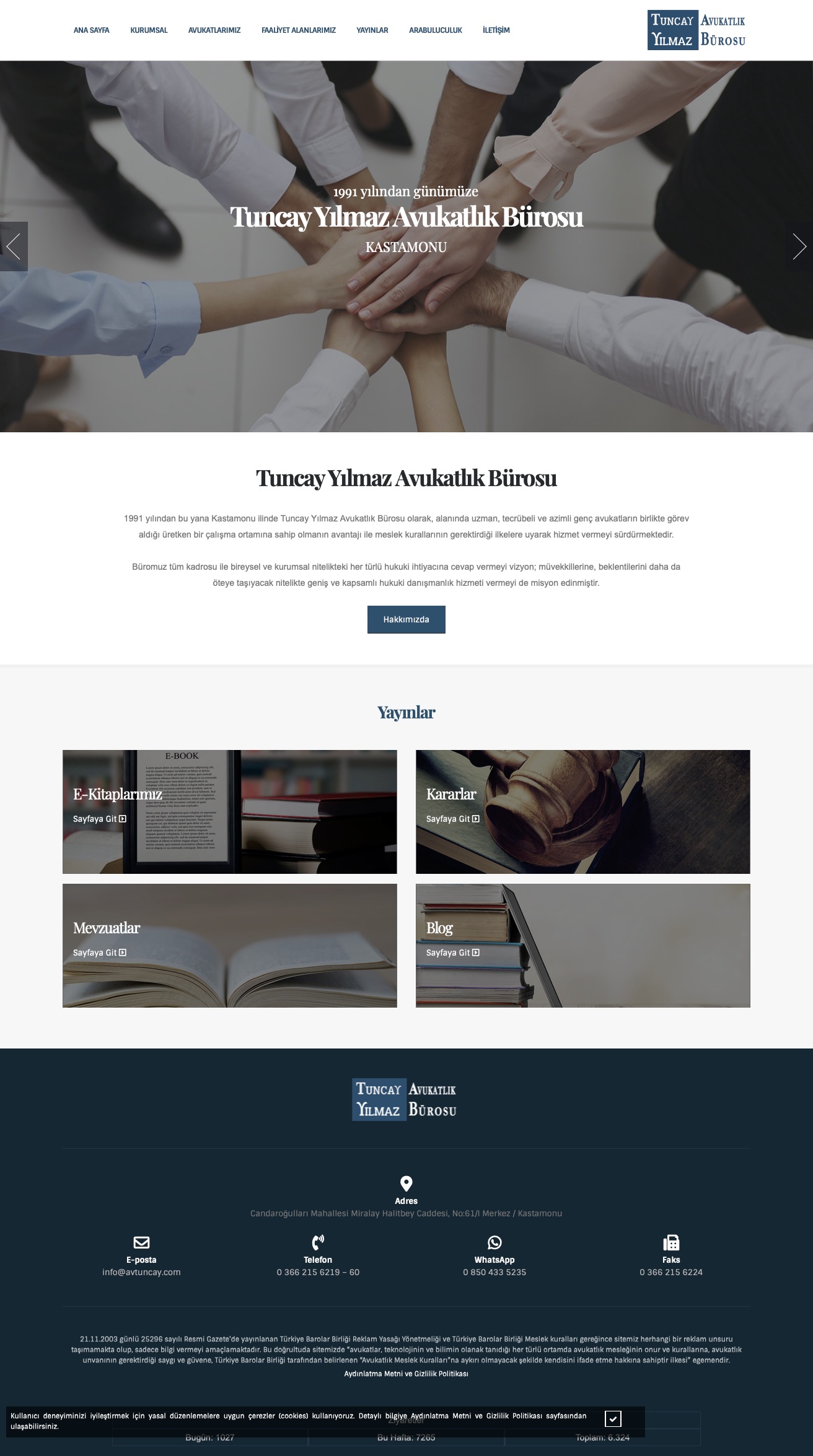 Tuncay Yılmaz Avukatlık Bürosu - Web Sitesi Tasarımı ve İçerik Yönetim Sistemi Tuncay Yılmaz Avukatlık Bürosu - Web Sitesi Tasarımı ve İçerik Yönetim Sistemi